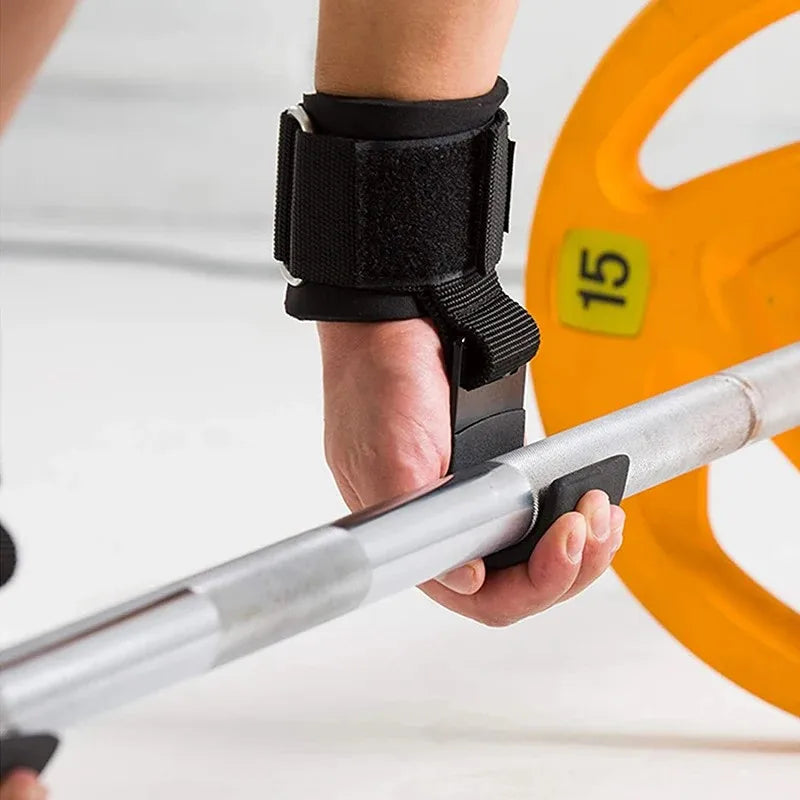 PowerGrip Weight Lifting Hooks with Wrist Wraps - Flexify Gear