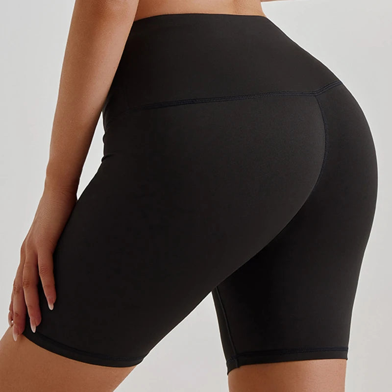 High-Waist Solid Soft Compression short - Flexify Gear