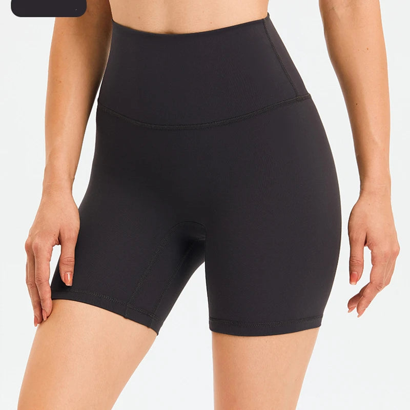 High-Waist Solid Soft Compression short - Flexify Gear