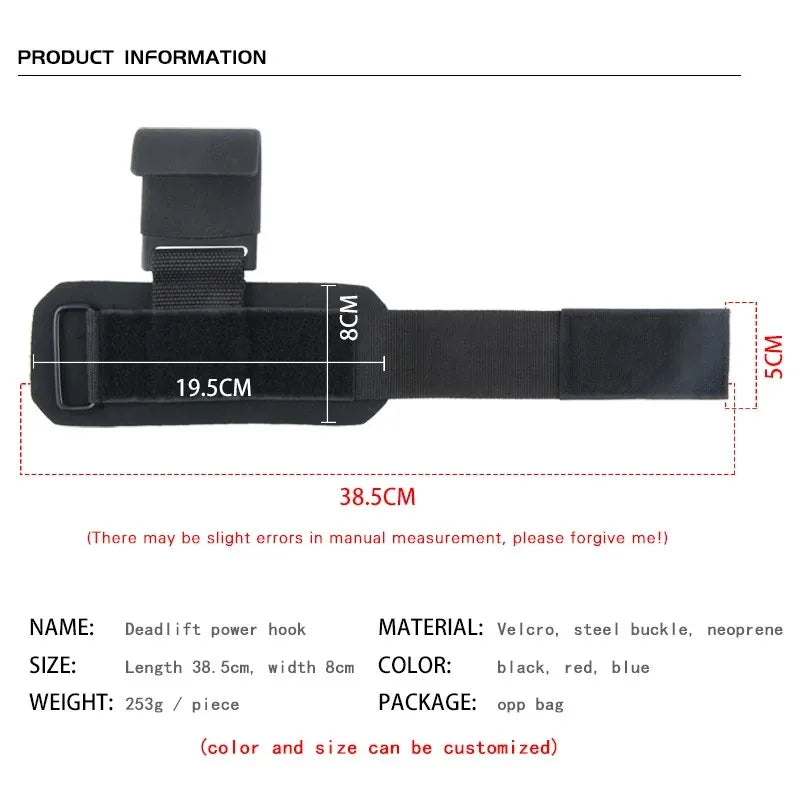 PowerGrip Weight Lifting Hooks with Wrist Wraps - Flexify Gear