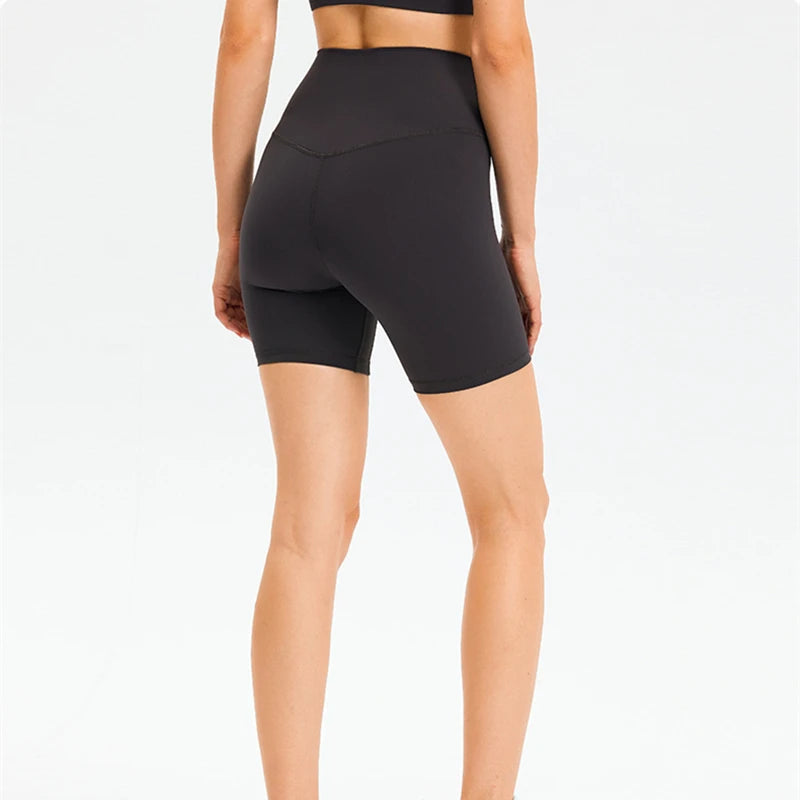High-Waist Solid Soft Compression short - Flexify Gear