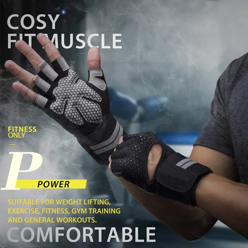 Grip Pro Half-Finger Gym Gloves - Flexify Gear