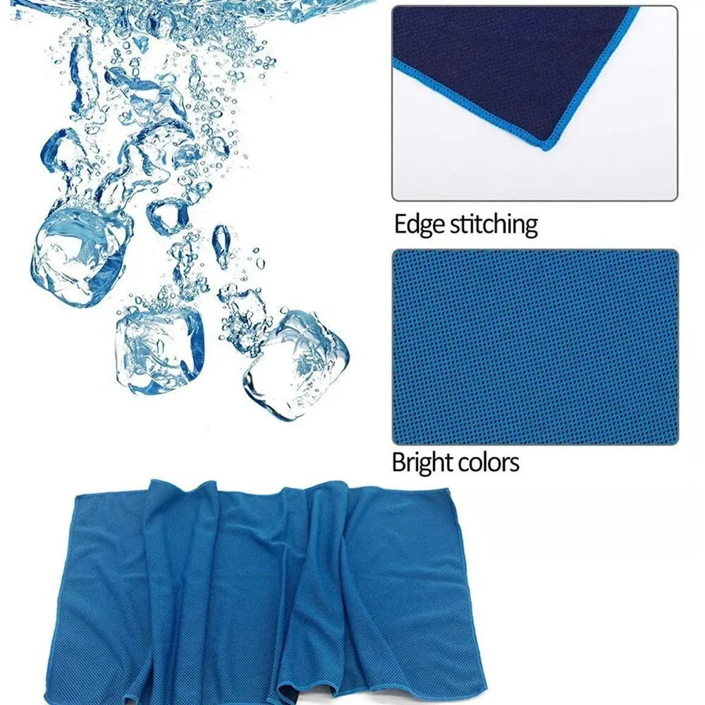 Quick-Dry Cooling Towel – Silicone-Wrapped Microfiber