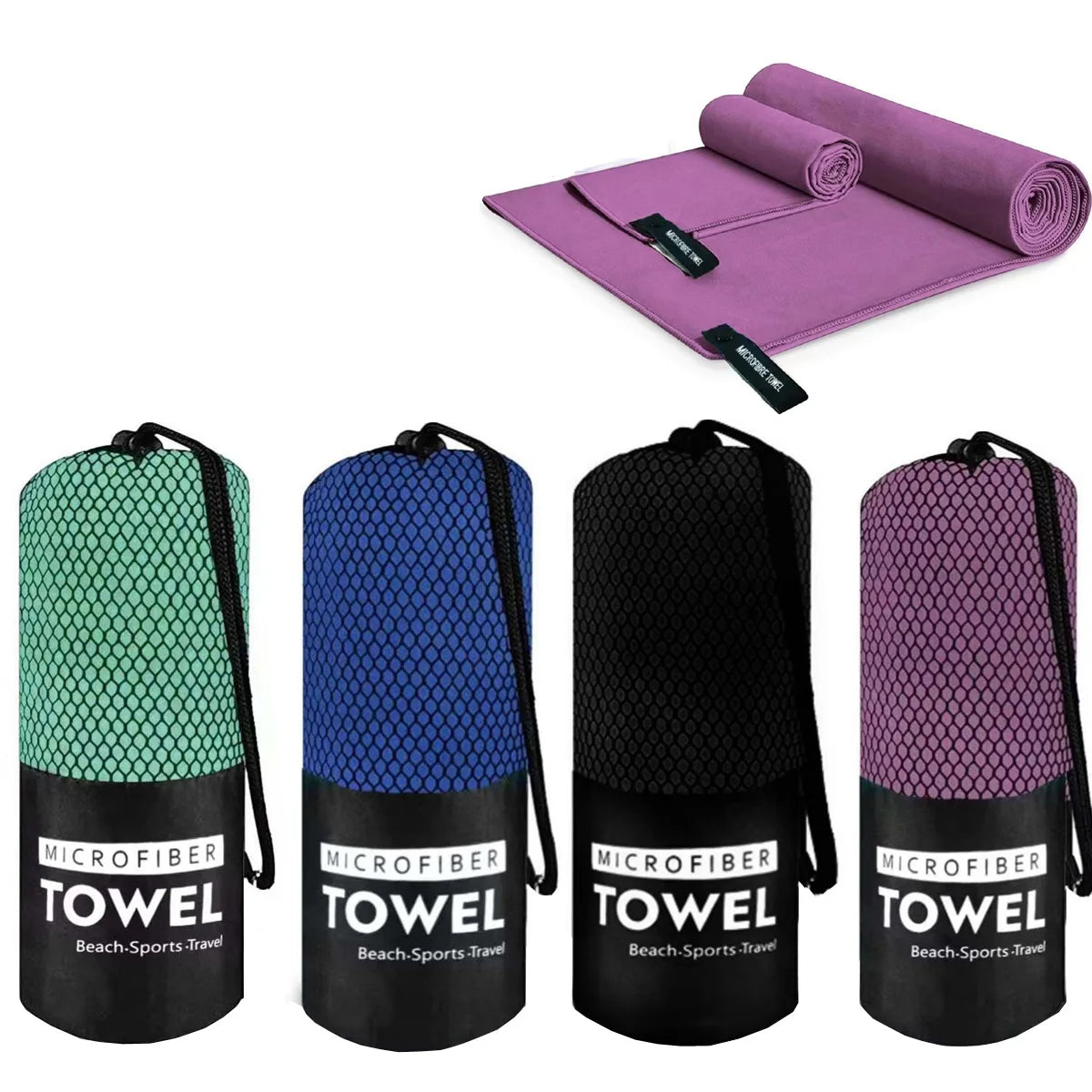 Quick Dry Microfiber Sports Towel - Gym, Travel, Yoga, Beach - Flexify Gear