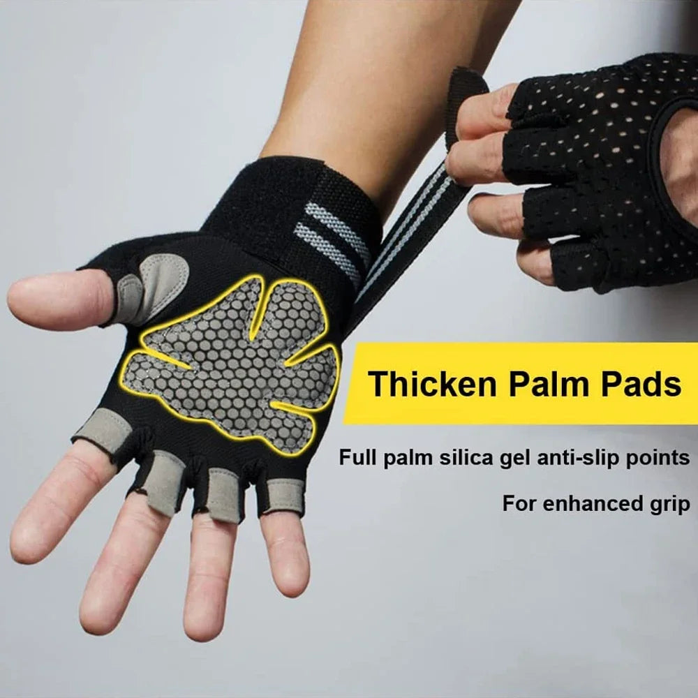 Grip Pro Half-Finger Gym Gloves - Flexify Gear